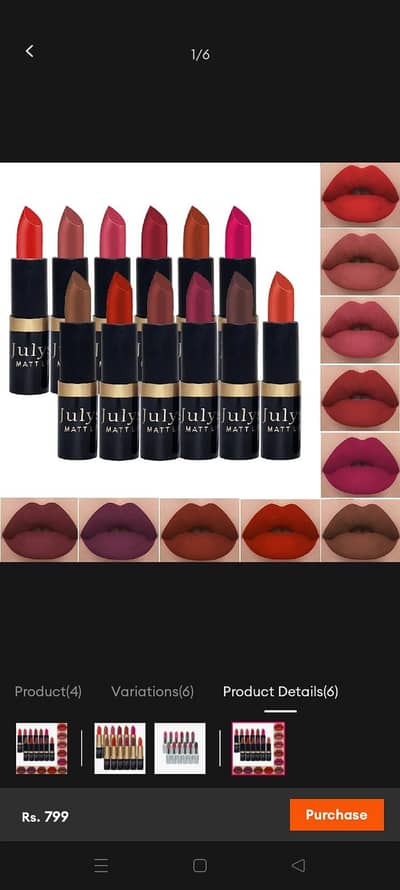 pack of 12 julystar lipstick 12 pieces multi color lipstick