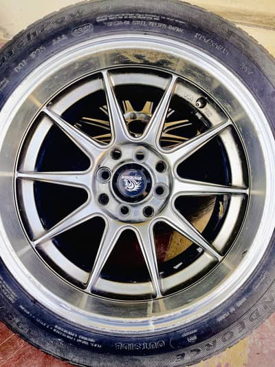 4 Multi-Spoke Alloy Rims with Tyres – 15 Inch