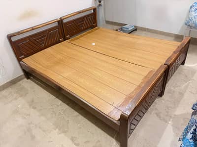 Seesham 2 Single Bed For Sell | Classic Design