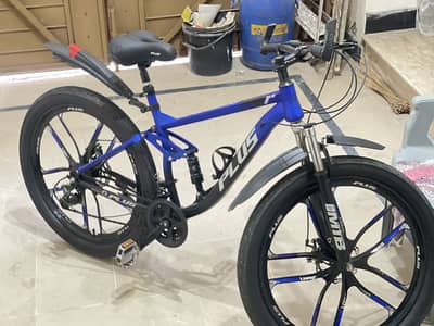 Plus mtb gear cycle dual suspension