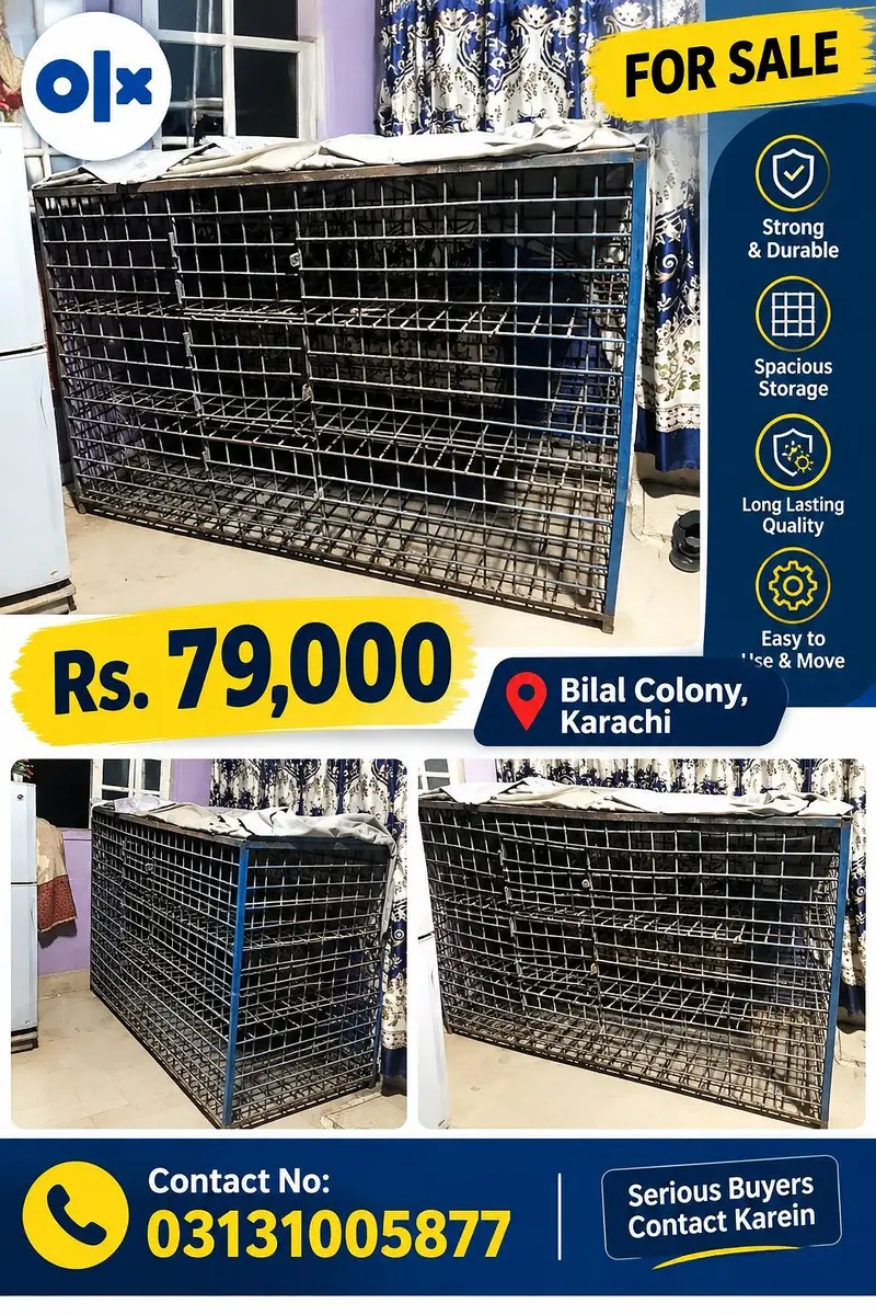 Heavy Duty Iron Metal Storage Cage / Strong Steel Wire Rack for Sale