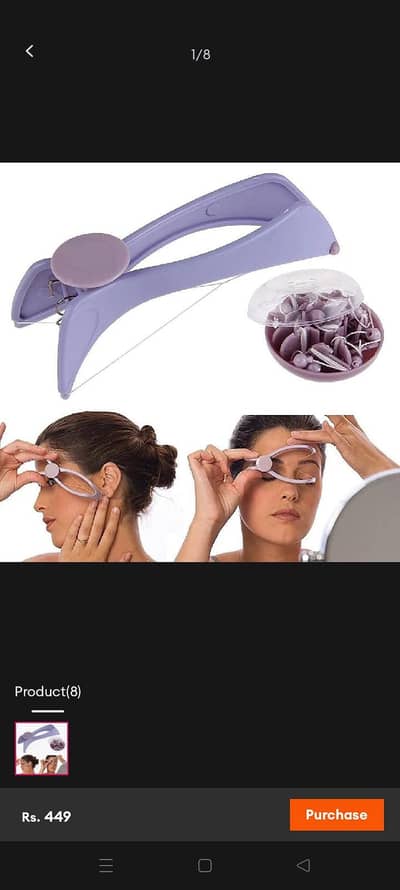 sildne Face and body hair Threading system with all accessories