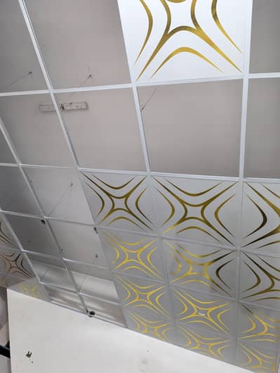 gypsum tiles selling PVC panel wood floor