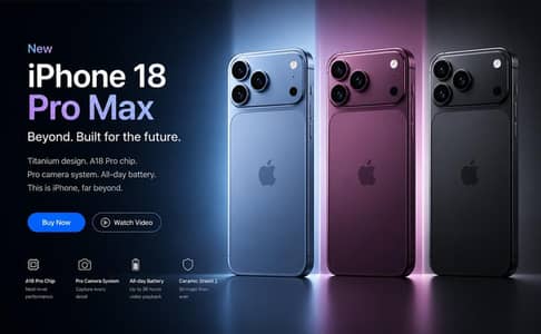 Apple iPhone 18 Pro Max 256 burgundy Glacier and black available