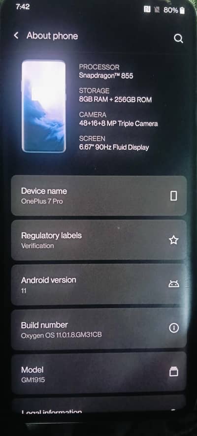 One Plus 7 Pro