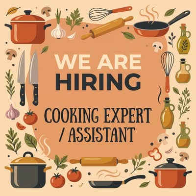 Female cooking expert job