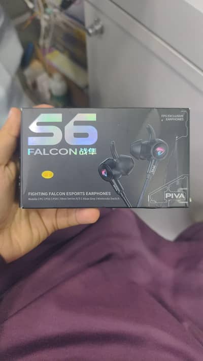 Piva Falcon S6 Earphones Plextone 2in1 Splitter