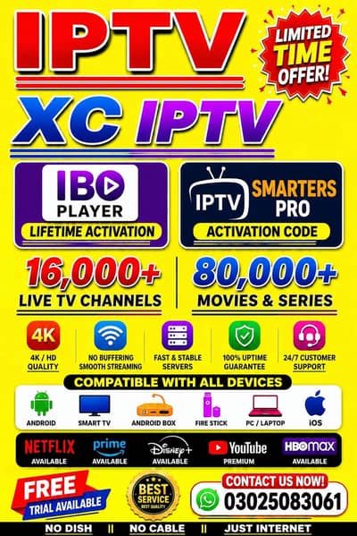 Permium IPTV server available opplex star share b1g 03025083061