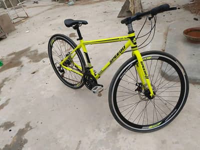 hybrid cycle aluminum body | front back shimano gear