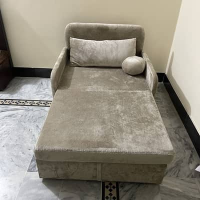 Kids Sofa Cum Bed with Storage, Imported Fabric & Medicated Mattress