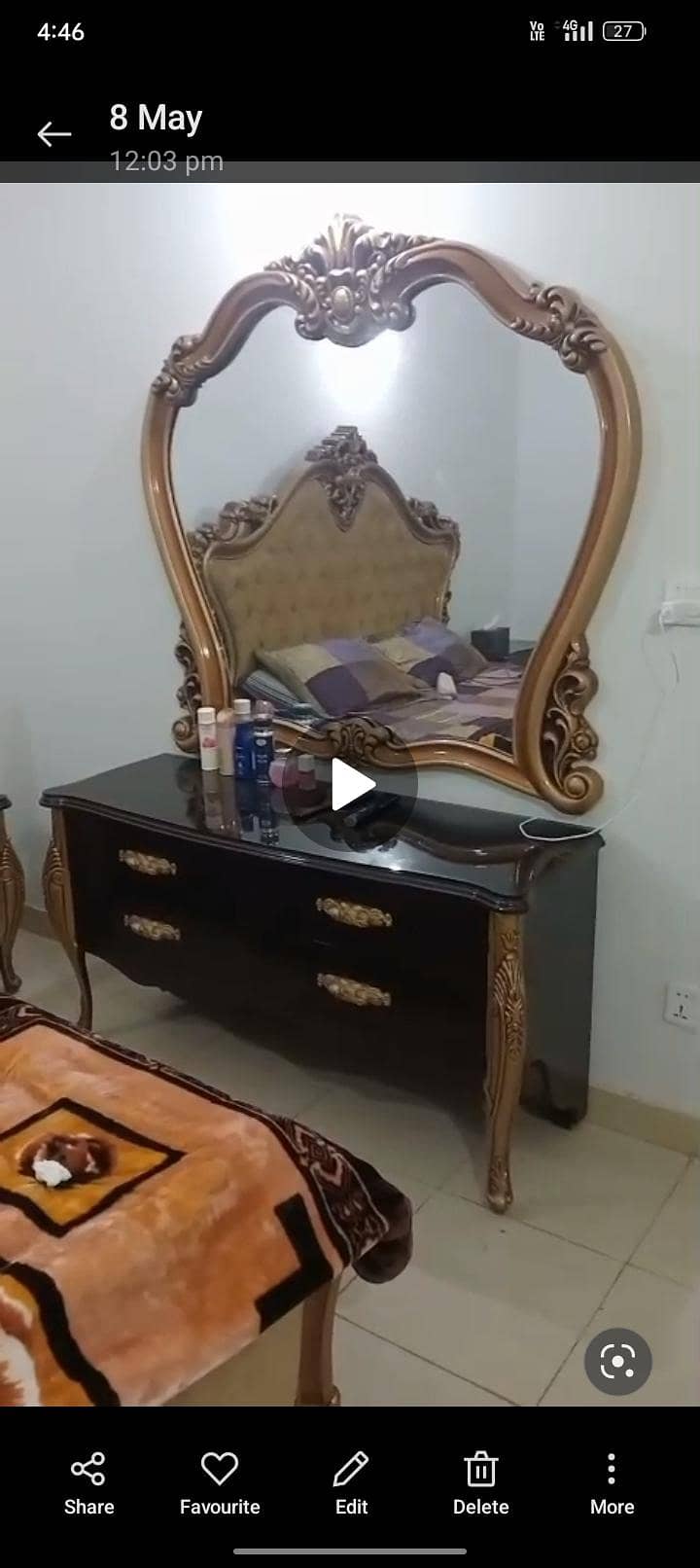 king size bed with dressing table 6