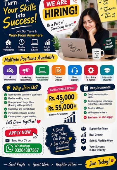 JOB Positions HR Management Administration File Handling Data Entry.