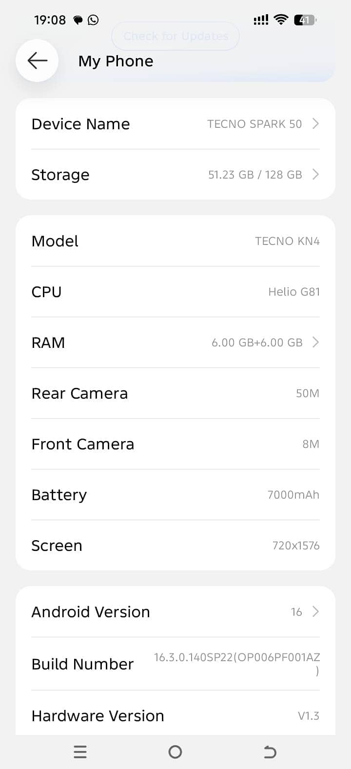 Tecno Spark 50 7