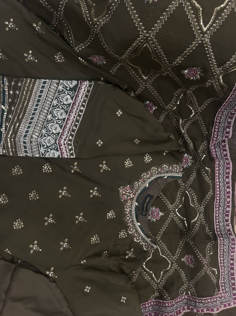 3 Piece. Amna Khadija Branded wedding wear dress - Formals - 1120907765
