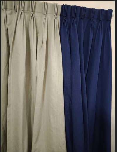 Blue and Grey Almost New Curtains