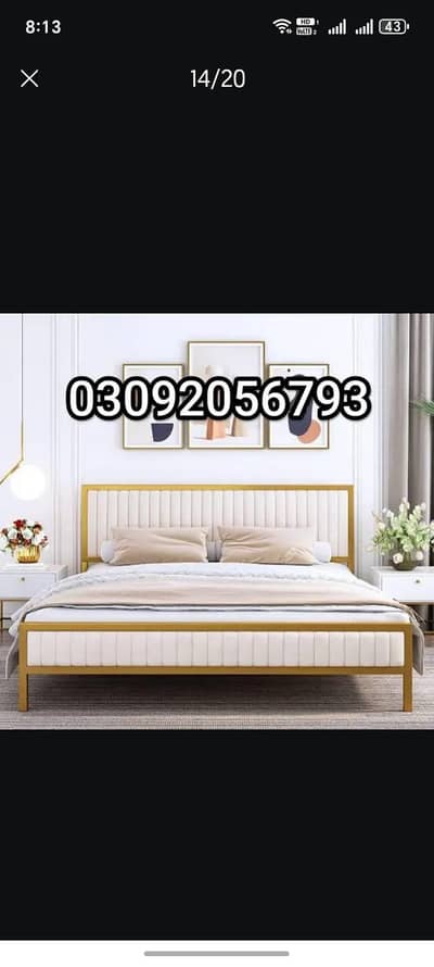 double bed singel bed steel bed