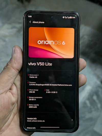 Vivo V50 Lite for sale 16 /256