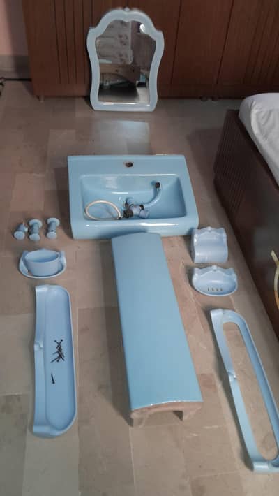Complete Wash Basin Set with All Accessories Urgent Sale