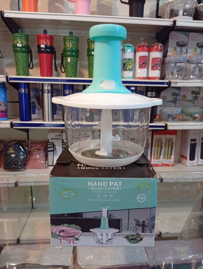 Kitchen Hand Push Chopper 1.5 Liter 0
