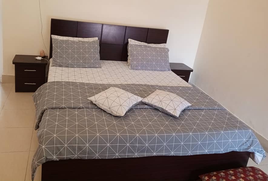 Double Bed, Two Side Tables and Dressing 1