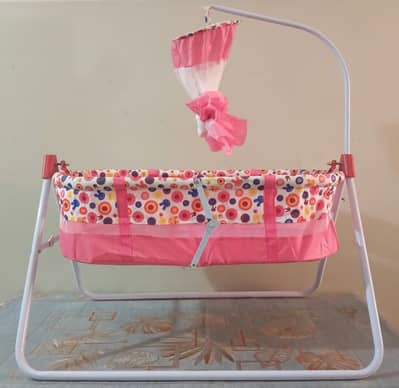 **Beautiful Baby Cradle Swing with Stand & Mosquito Net**