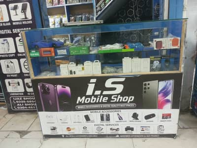 Mobile Accessories Glass Display Counter for Sale