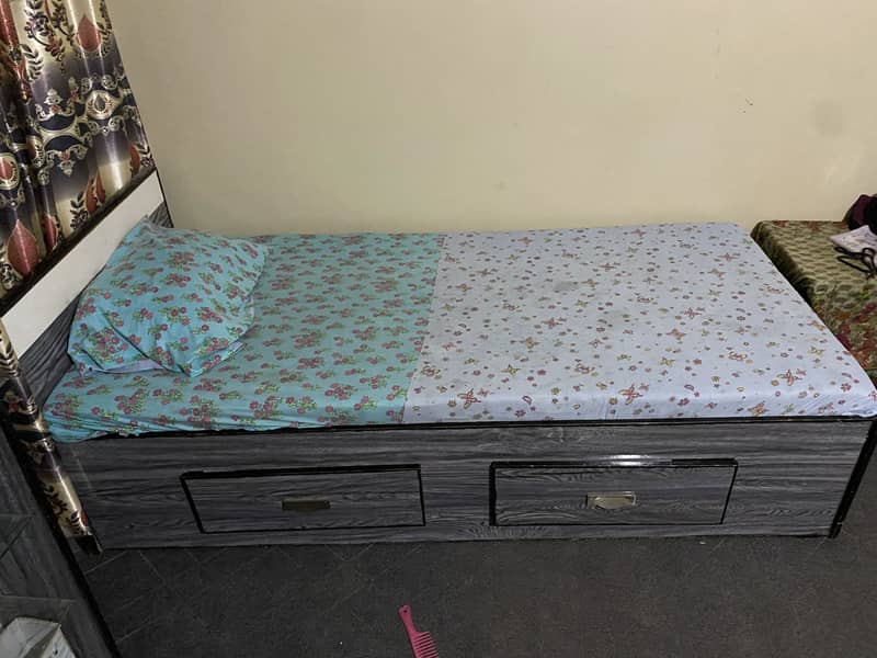 2 single bed one corner table and computer table 2