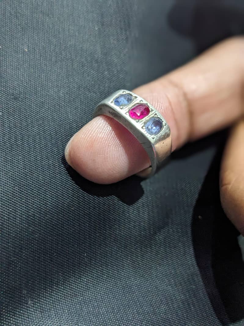 Neelam stone ring 0