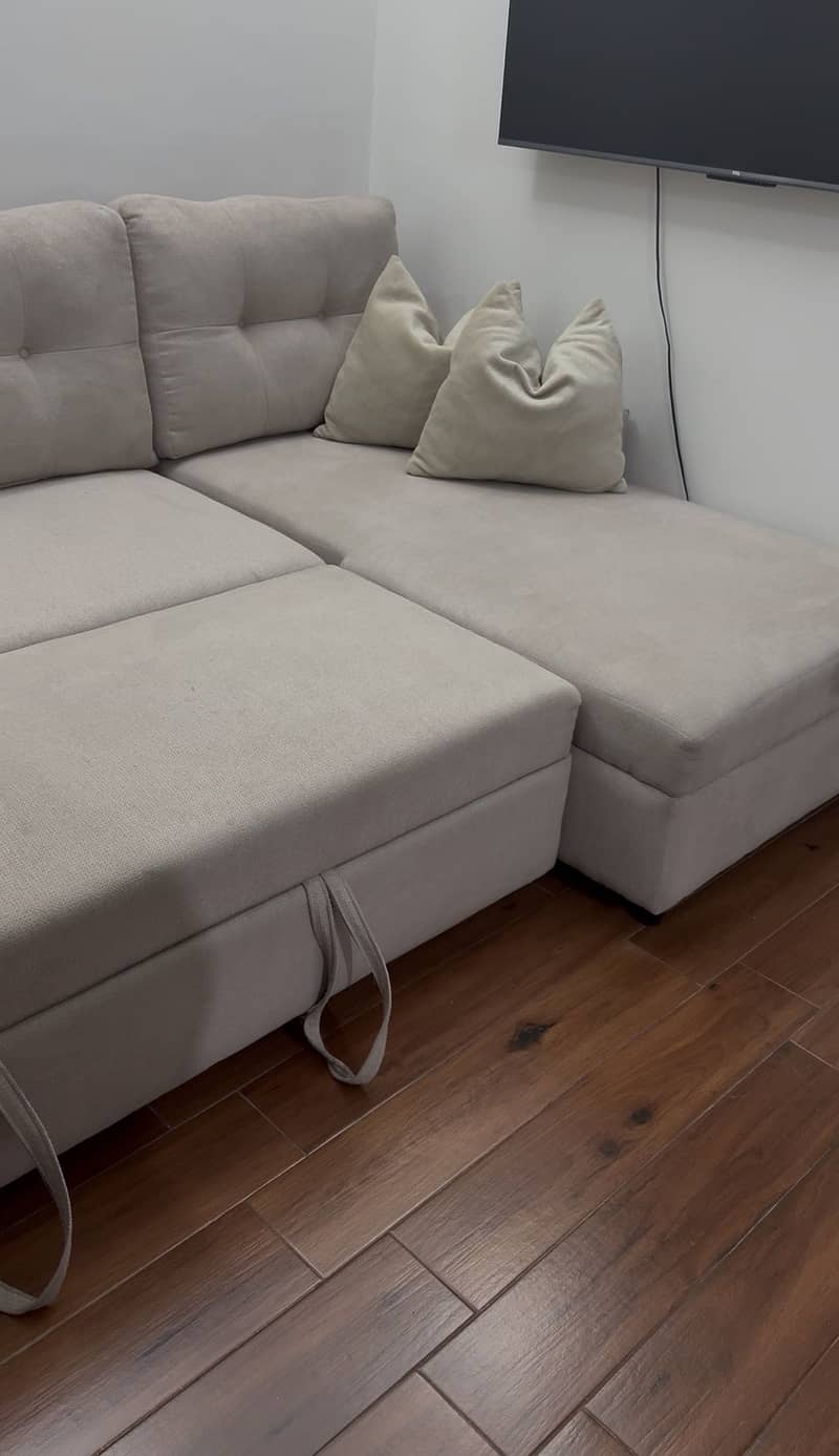 6 seater L shape with sofa combed 2