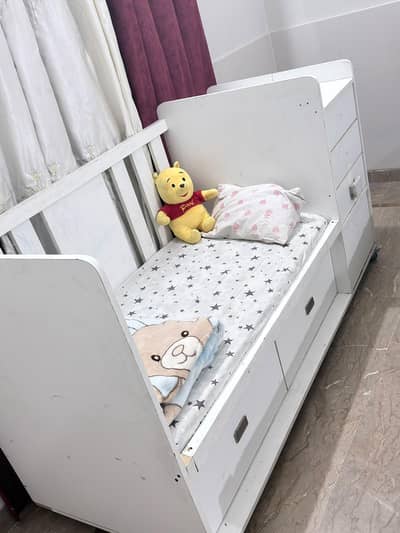 Baby Cot with Mattress for Urgent Sale