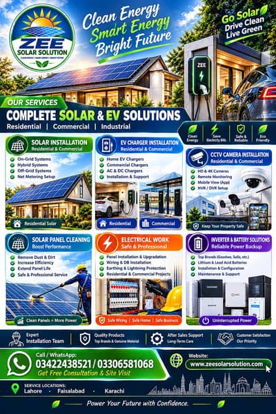 Solar Installation & EV Charger installation