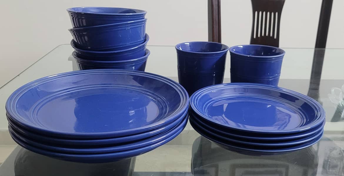 Breakfast set - dark blue 1