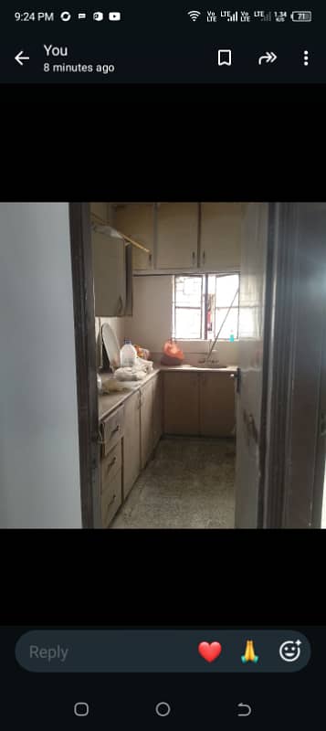 3 bed drawing lounge 3rd floor flate for rent chops flooring America kitchen tiled washrooms 24 hours water and electricity separate gate and meters specious boundary wall project
