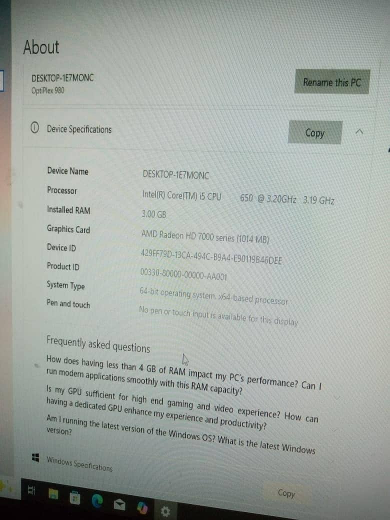 Dell core i5 3