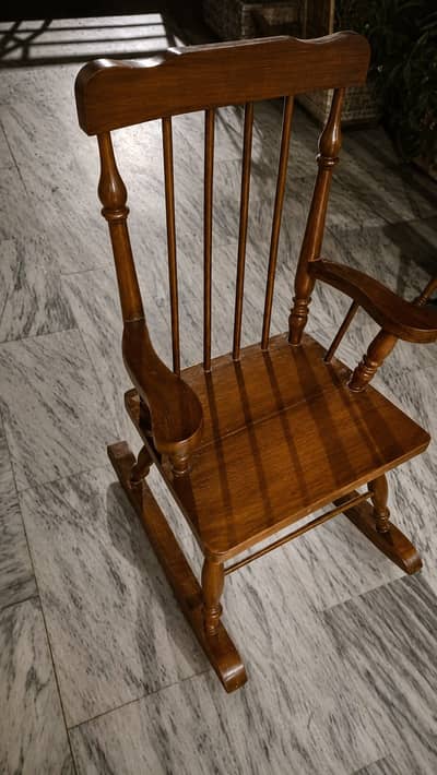 Solid sheesham wood rocking chairs
