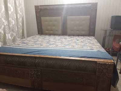 Bed with mattress in excellent condition available for sale
