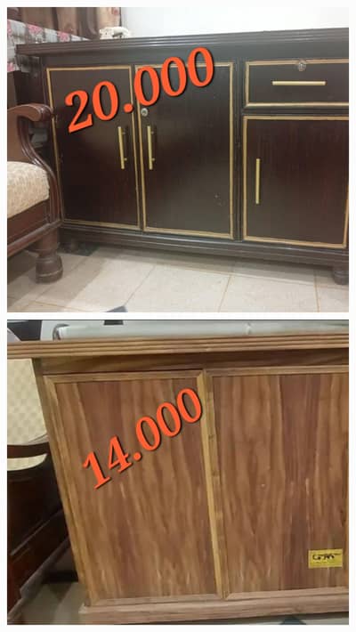 Wooden Iron stand  Cabinet With Drawer  for sale