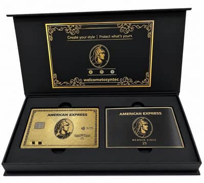 customized American express metal card with self kit