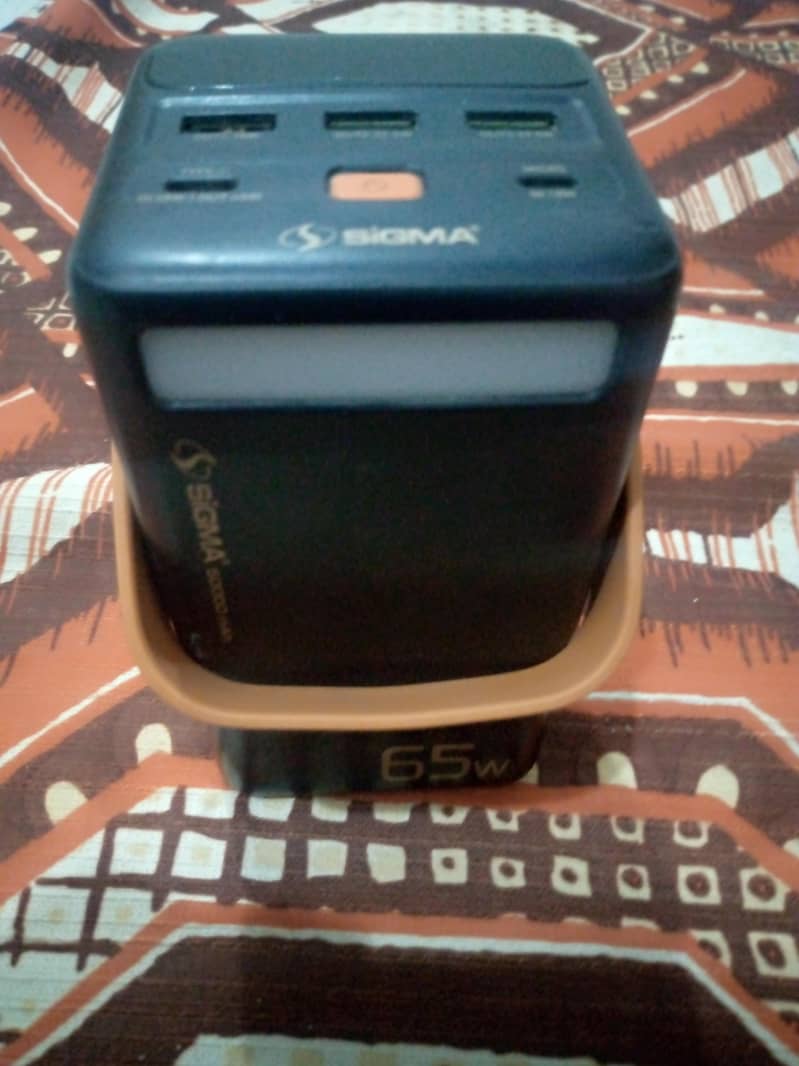 Sigma 50000mAh 65w PD powerstation with touch stand -6-7times backup ...
