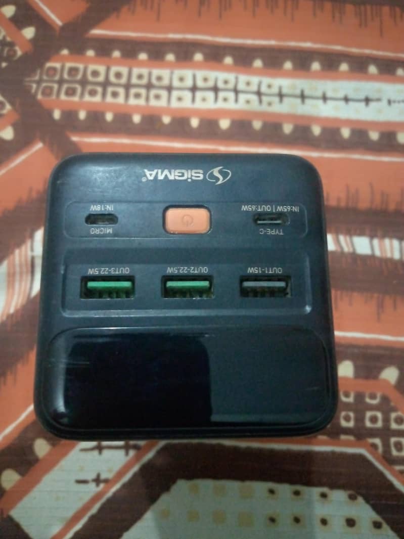 Sigma 50000mAh 65w PD powerstation with touch stand -6-7times backup ...