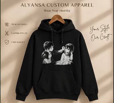 Customized Hoodies available in all colors delivery all over pakistan