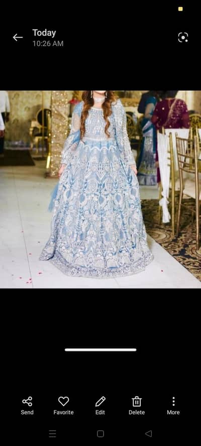 blue color maxi