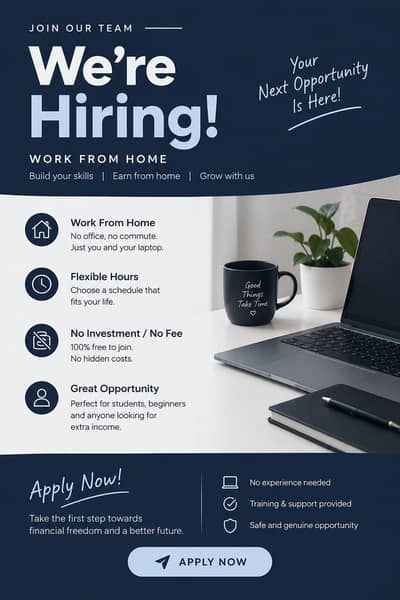 Remote job for both male and female