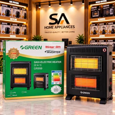 GREEN ELECTRIC AND GAS HEATER