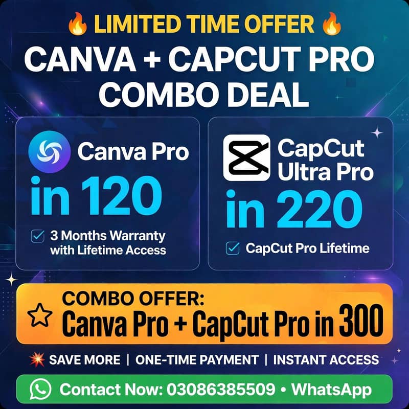 Canva Pro + Capcut Pro 0