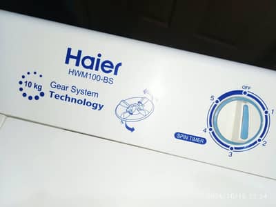 haier washing machine twin tub model number HWM 100 AS