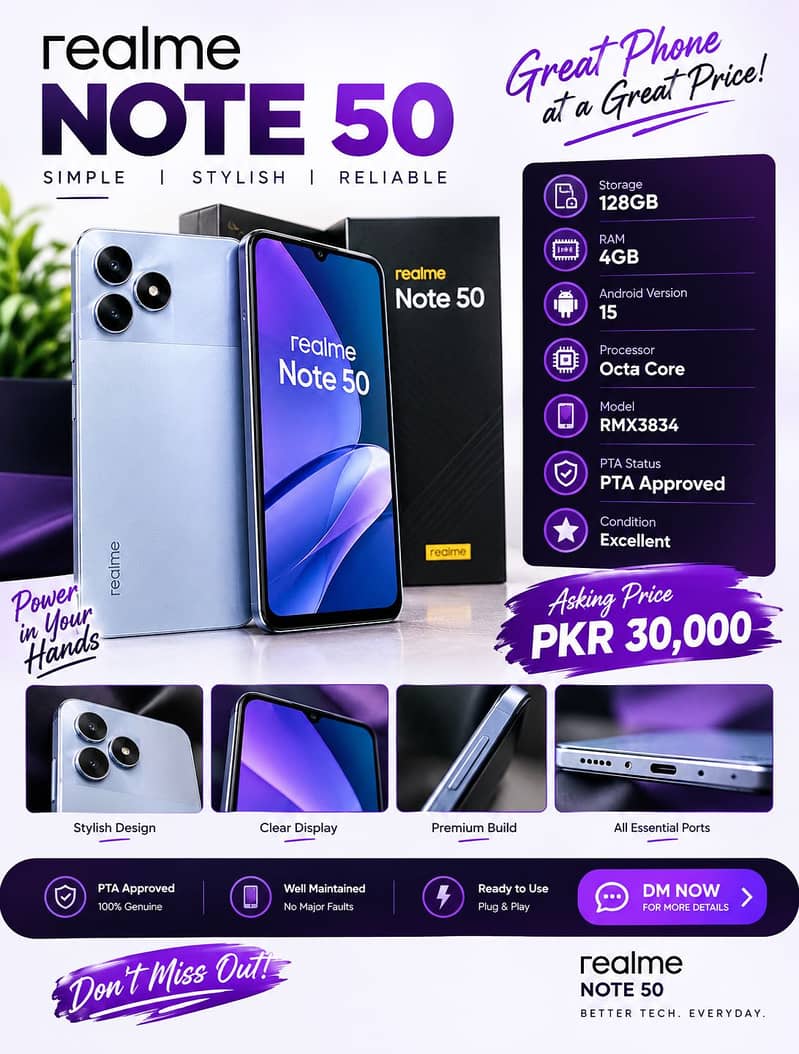Realme Note 50 0