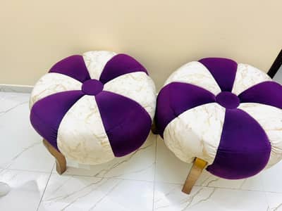 Backless Sofa Set Pair