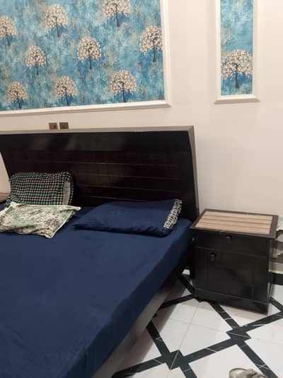 Double Bed with Diamond Mattress & Side tables, dressing table