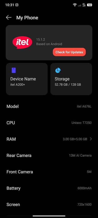 Itel Other Model
